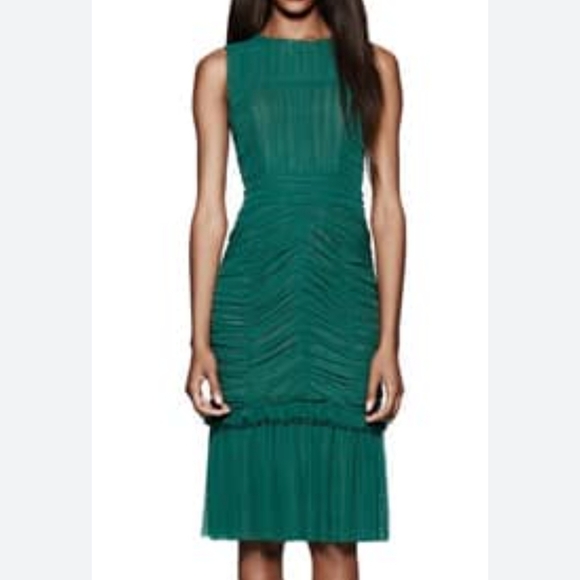 Tory Burch Emerald Green "Ethel" Dress Size 2 Cocktail Evening Wedding Guest - Picture 2 of 8